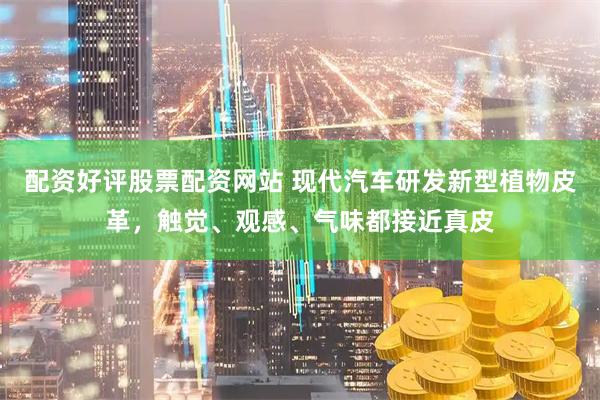 配资好评股票配资网站 现代汽车研发新型植物皮革，触觉、观感、气味都接近真皮